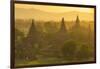 Myanmar. Bagan. Temples at Sunset-Inger Hogstrom-Framed Photographic Print