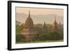 Myanmar. Bagan. Temples at Sunset-Inger Hogstrom-Framed Photographic Print