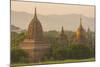 Myanmar. Bagan. Temples at Sunset-Inger Hogstrom-Mounted Photographic Print