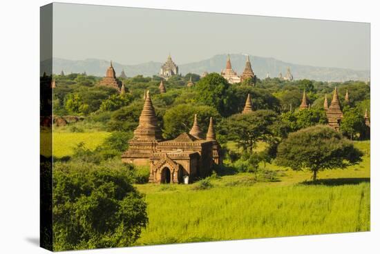 Myanmar. Bagan. the Plain of Bagan Is Dotted with Hundreds of Temples-Inger Hogstrom-Stretched Canvas