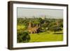 Myanmar. Bagan. the Plain of Bagan Is Dotted with Hundreds of Temples-Inger Hogstrom-Framed Photographic Print