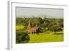 Myanmar. Bagan. the Plain of Bagan Is Dotted with Hundreds of Temples-Inger Hogstrom-Framed Photographic Print