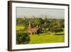 Myanmar. Bagan. the Plain of Bagan Is Dotted with Hundreds of Temples-Inger Hogstrom-Framed Photographic Print