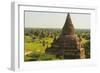 Myanmar. Bagan. the Plain of Bagan Is Dotted with Hundreds of Temples-Inger Hogstrom-Framed Photographic Print