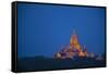 Myanmar, Bagan. Twilight on Ananda Temple-Jaynes Gallery-Framed Stretched Canvas