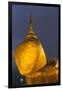 Myanmar, Bago. the Golden Rock at Kyaiktiyo Pagoda, at Twilight-Brenda Tharp-Framed Premium Photographic Print