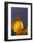 Myanmar, Bago. the Golden Rock at Kyaiktiyo Pagoda, at Twilight-Brenda Tharp-Framed Photographic Print