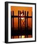 Myanmar, Burma, Amarapura, Taungthaman Lake, U Bein's Bridge-Katie Garrod-Framed Photographic Print