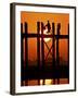 Myanmar, Burma, Amarapura, Taungthaman Lake, U Bein's Bridge-Katie Garrod-Framed Photographic Print