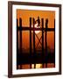 Myanmar, Burma, Amarapura, Taungthaman Lake, U Bein's Bridge-Katie Garrod-Framed Photographic Print