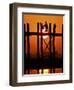 Myanmar, Burma, Amarapura, Taungthaman Lake, U Bein's Bridge-Katie Garrod-Framed Photographic Print