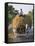 Myanmar, Burma, Bagan, A Farmer Takes Home an Ox-Cart Load of Rice Straw for His Livestock-Nigel Pavitt-Framed Stretched Canvas