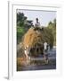 Myanmar, Burma, Bagan, A Farmer Takes Home an Ox-Cart Load of Rice Straw for His Livestock-Nigel Pavitt-Framed Photographic Print