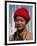 Myanmar, Burma, Loikaw; a Kayah Girl in Front of Ceremonial Posts at Chitkel Village-Katie Garrod-Framed Photographic Print