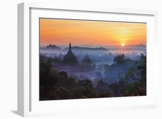Myanmar (Burma), Rakhine State, Mrauk U Archaeological Site-Michele Falzone-Framed Photographic Print