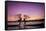 Myanmar (Burma), Shan State, Inle Lake, Local Fishermen at Sunset-Michele Falzone-Framed Stretched Canvas