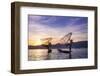 Myanmar (Burma), Shan State, Inle Lake, Local Fishermen at Sunset-Michele Falzone-Framed Photographic Print