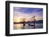 Myanmar (Burma), Shan State, Inle Lake, Local Fishermen at Sunset-Michele Falzone-Framed Photographic Print