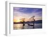 Myanmar (Burma), Shan State, Inle Lake, Local Fishermen at Sunset-Michele Falzone-Framed Photographic Print