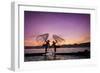 Myanmar (Burma), Shan State, Inle Lake, Local Fishermen at Sunset-Michele Falzone-Framed Photographic Print