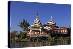 Myanmar (Burma), Shan State, Inle Lake, Nampan Village-Michele Falzone-Stretched Canvas