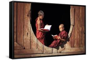 Myanmar (Burma), Shan State, Inle Lake, Nyaungshwe, Shwe Yaunghwe Kyaung Monastery-Michele Falzone-Framed Stretched Canvas