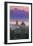 Myanmar (Burma), Temples of Bagan (Unesco World Heritage Site), Ananda Temple and Thatbynnyu Pagoda-Michele Falzone-Framed Premium Photographic Print