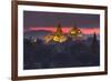 Myanmar (Burma), Temples of Bagan (Unesco World Heritage Site), Ananda Temple and Thatbynnyu Pagoda-Michele Falzone-Framed Photographic Print