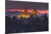 Myanmar (Burma), Temples of Bagan (Unesco World Heritage Site), Ananda Temple and Thatbynnyu Pagoda-Michele Falzone-Mounted Photographic Print