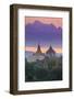 Myanmar (Burma), Temples of Bagan (Unesco World Heritage Site), Ananda Temple and Thatbynnyu Pagoda-Michele Falzone-Framed Photographic Print