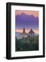 Myanmar (Burma), Temples of Bagan (Unesco World Heritage Site), Ananda Temple and Thatbynnyu Pagoda-Michele Falzone-Framed Photographic Print