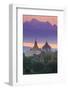 Myanmar (Burma), Temples of Bagan (Unesco World Heritage Site), Ananda Temple and Thatbynnyu Pagoda-Michele Falzone-Framed Photographic Print