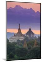 Myanmar (Burma), Temples of Bagan (Unesco World Heritage Site), Ananda Temple and Thatbynnyu Pagoda-Michele Falzone-Mounted Photographic Print