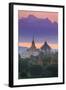 Myanmar (Burma), Temples of Bagan (Unesco World Heritage Site), Ananda Temple and Thatbynnyu Pagoda-Michele Falzone-Framed Photographic Print