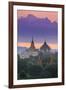 Myanmar (Burma), Temples of Bagan (Unesco World Heritage Site), Ananda Temple and Thatbynnyu Pagoda-Michele Falzone-Framed Photographic Print