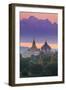 Myanmar (Burma), Temples of Bagan (Unesco World Heritage Site), Ananda Temple and Thatbynnyu Pagoda-Michele Falzone-Framed Photographic Print