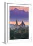 Myanmar (Burma), Temples of Bagan (Unesco World Heritage Site), Ananda Temple and Thatbynnyu Pagoda-Michele Falzone-Framed Photographic Print