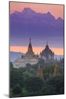 Myanmar (Burma), Temples of Bagan (Unesco World Heritage Site), Ananda Temple and Thatbynnyu Pagoda-Michele Falzone-Mounted Photographic Print