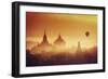 Myanmar (Burma), Temples of Bagan (Unesco World Heritage Site), Ananda Temple and Thatbynnyu Pagoda-Michele Falzone-Framed Photographic Print