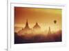 Myanmar (Burma), Temples of Bagan (Unesco World Heritage Site), Ananda Temple and Thatbynnyu Pagoda-Michele Falzone-Framed Photographic Print