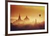 Myanmar (Burma), Temples of Bagan (Unesco World Heritage Site), Ananda Temple and Thatbynnyu Pagoda-Michele Falzone-Framed Photographic Print