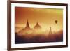 Myanmar (Burma), Temples of Bagan (Unesco World Heritage Site), Ananda Temple and Thatbynnyu Pagoda-Michele Falzone-Framed Photographic Print