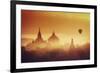 Myanmar (Burma), Temples of Bagan (Unesco World Heritage Site), Ananda Temple and Thatbynnyu Pagoda-Michele Falzone-Framed Photographic Print