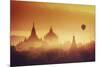 Myanmar (Burma), Temples of Bagan (Unesco World Heritage Site), Ananda Temple and Thatbynnyu Pagoda-Michele Falzone-Mounted Photographic Print