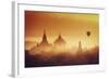 Myanmar (Burma), Temples of Bagan (Unesco World Heritage Site), Ananda Temple and Thatbynnyu Pagoda-Michele Falzone-Framed Photographic Print