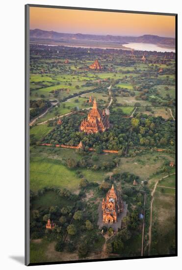 Myanmar (Burma), Temples of Bagan (Unesco World Heritage Site) Elevated View from Baloon-Michele Falzone-Mounted Photographic Print