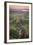 Myanmar (Burma), Temples of Bagan (Unesco World Heritage Site) Elevated View from Baloon-Michele Falzone-Framed Photographic Print