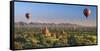 Myanmar (Burma), Temples of Bagan (Unesco World Heritage Site)-Michele Falzone-Framed Stretched Canvas