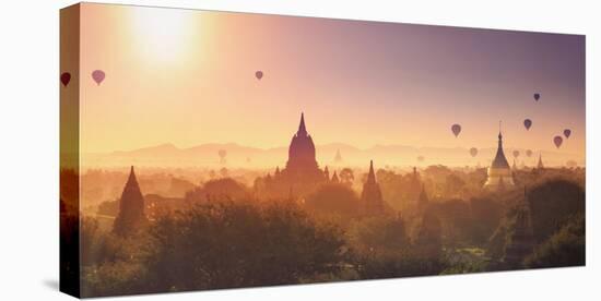 Myanmar (Burma), Temples of Bagan (Unesco World Heritage Site)-Michele Falzone-Stretched Canvas