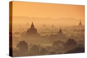 Myanmar (Burma), Temples of Bagan (Unesco World Heritage Site)-Michele Falzone-Stretched Canvas